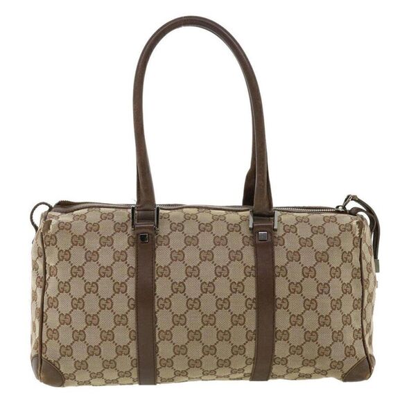 GUCCI GG Canvas Boston Bag Beige - Picture 2 of 15